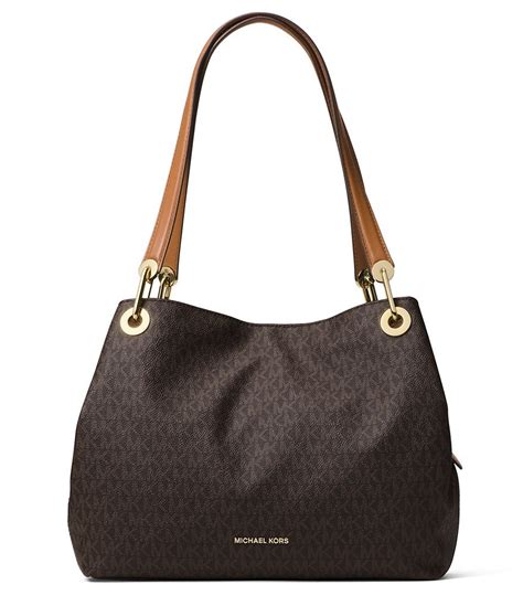 michael kors raven large shoulder tote pearl grey|Michael Kors raven tote bag.